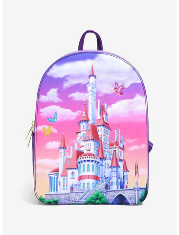 Loungefly Disney Beauty and the Beast Castle Portrait Mini Backpack - BoxLunch Exclusive