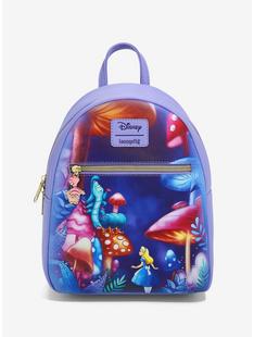Loungefly Disney Alice In Wonderland Mushroom Caterpillar Mini Backpack
