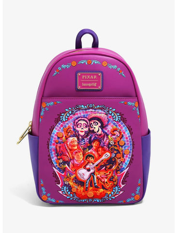 Loungefly Disney Pixar Coco Family Mural Mini Backpack - BoxLunch Exclusive