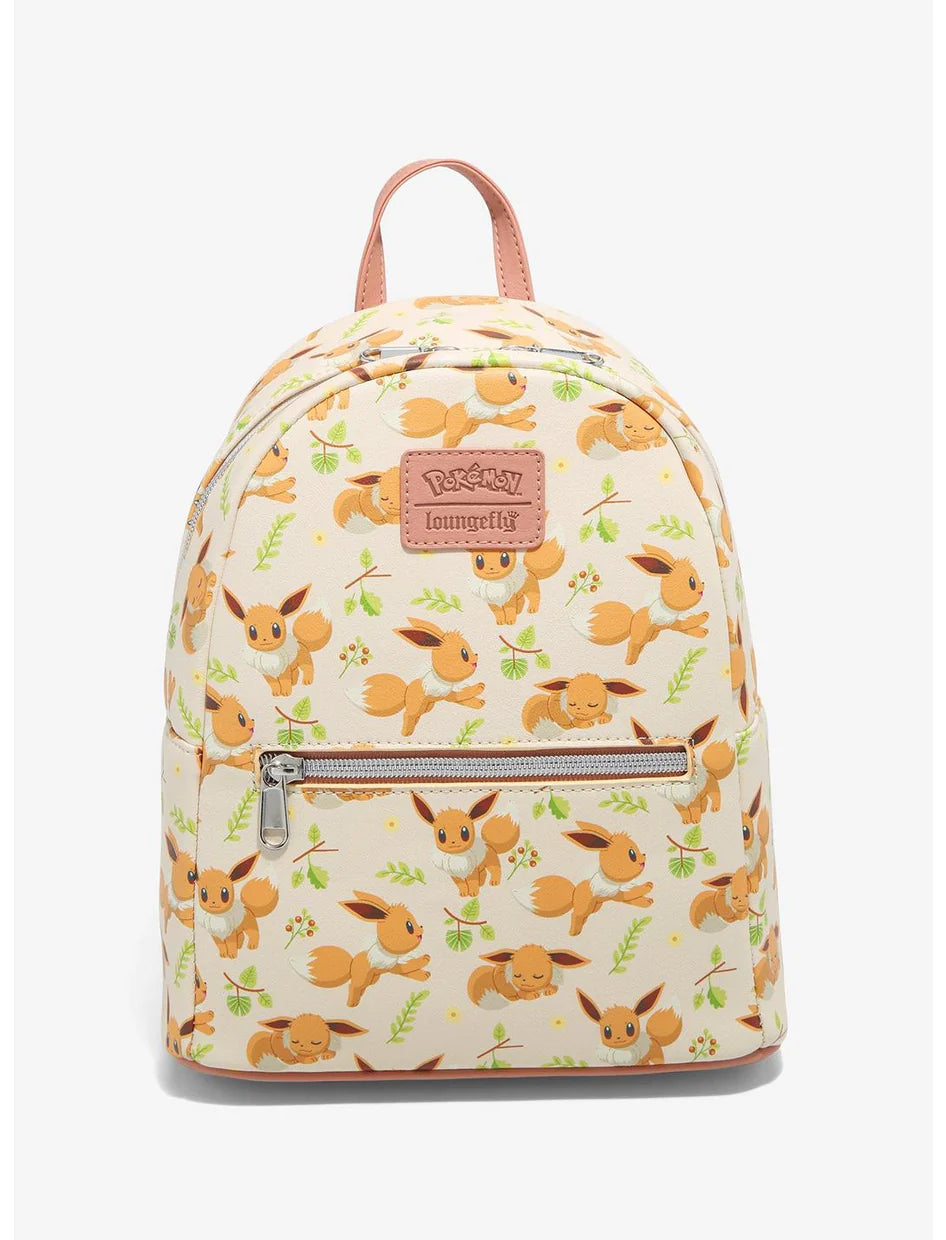 Loungefly Pokemon Pikachu & Eevee Floral Mini Backpack