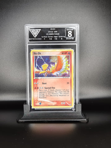 Get Graded - 2005 Ho-Oh EX Unseen Forces - Grade 8